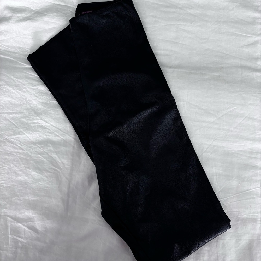 Commando Black Leather Leggings